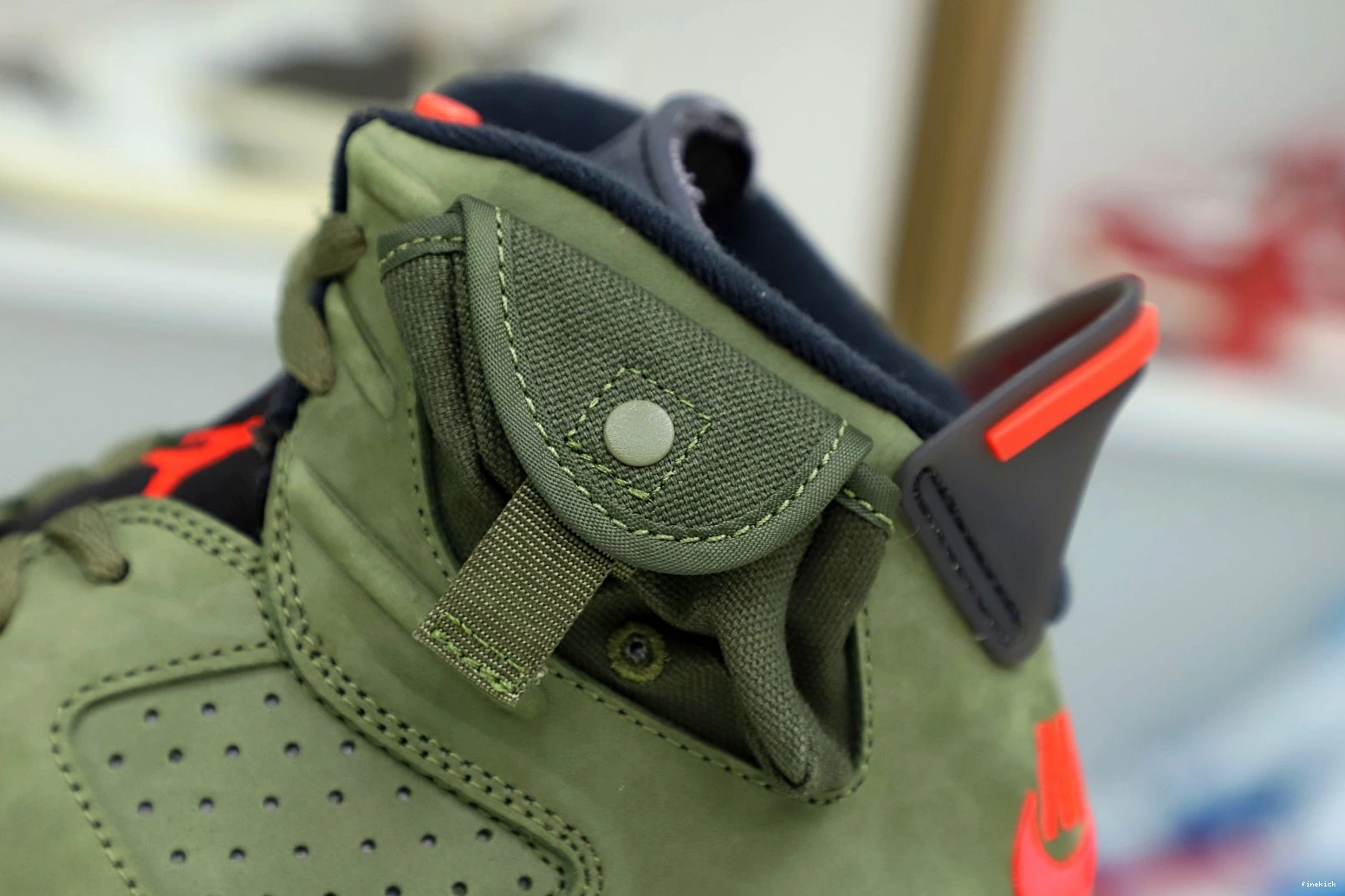 SCOTT X JORDAN TRAVIS 6 'OLIVE' AIR RETRO 1019